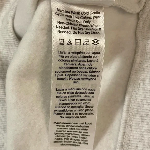 NWT DKNY Sport Women’s Rhinestone Sequin Logo Hoodie Light Gray - Size 2X - Picture 11 of 12